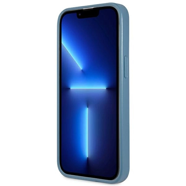 Guess 4G Triangle Logo Cardslot Case for iPhone 13 Pro / 13 - Blueeng