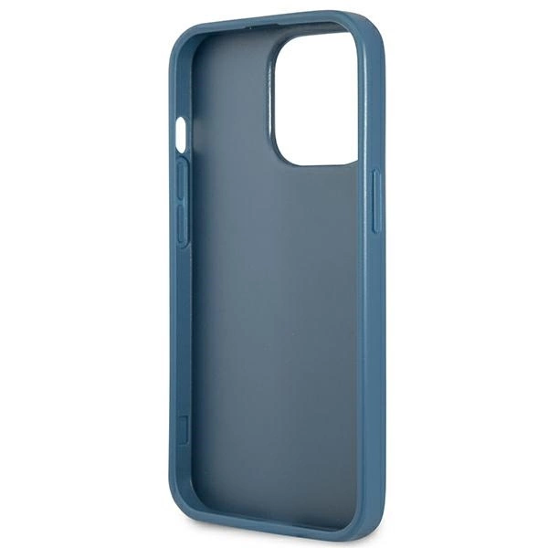 Guess 4G Triangle Logo Cardslot Case for iPhone 13 Pro / 13 - Blueeng