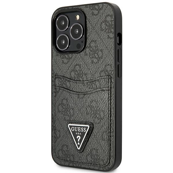 Guess GUHCP13LP4TPK iPhone 13 Pro / 13 6.1" black/black hardcase 4G Triangle Logo Cardsloteng