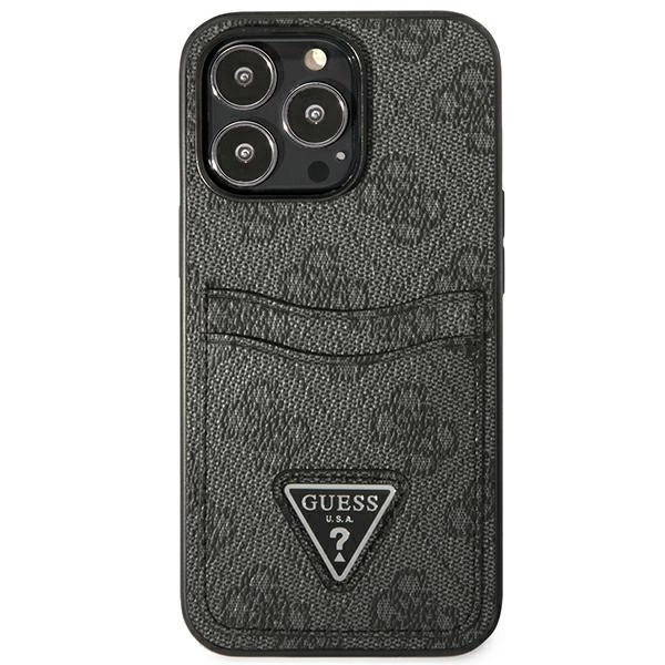 Guess GUHCP13LP4TPK iPhone 13 Pro / 13 6.1" black/black hardcase 4G Triangle Logo Cardsloteng