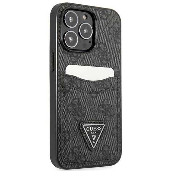 Guess GUHCP13LP4TPK iPhone 13 Pro / 13 6.1" black/black hardcase 4G Triangle Logo Cardsloteng
