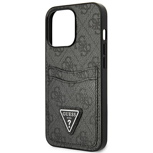 Guess GUHCP13LP4TPK iPhone 13 Pro / 13 6.1" black/black hardcase 4G Triangle Logo Cardsloteng