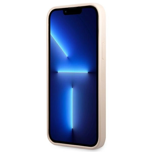 Guess 4G Triangle Logo Cardslot Case for iPhone 13 Pro / 13 - Pinkeng
