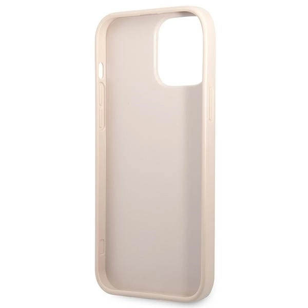 Guess 4G Triangle Logo Cardslot Case for iPhone 13 Pro / 13 - Pinkeng