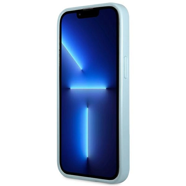 Guess Saffiano 4G Small Metal Logo Case for iPhone 13 Pro / 13 - Blueeng