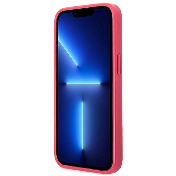 Guess Saffiano 4G Small Metal Logo case for iPhone 13 Pro / 13 - pinkeng
