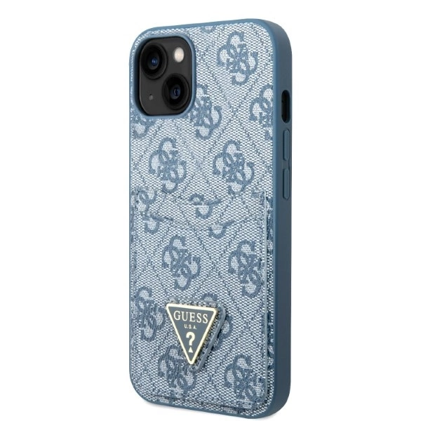 Guess GUHCP13SP4TPB iPhone 13 mini 5.4" blue/blue hardcase 4G Triangle Logo Cardsloteng