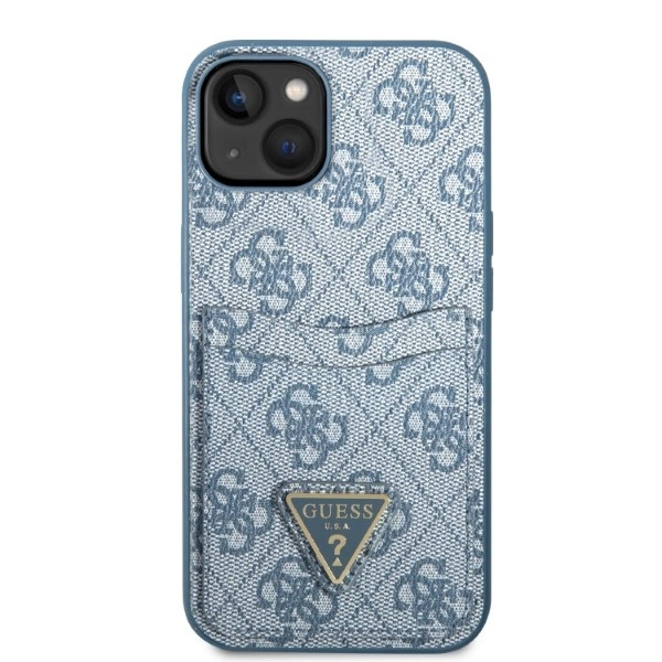 Guess GUHCP13SP4TPB iPhone 13 mini 5.4" blue/blue hardcase 4G Triangle Logo Cardsloteng