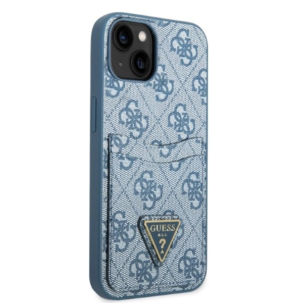 Guess GUHCP13SP4TPB iPhone 13 mini 5.4" blue/blue hardcase 4G Triangle Logo Cardsloteng