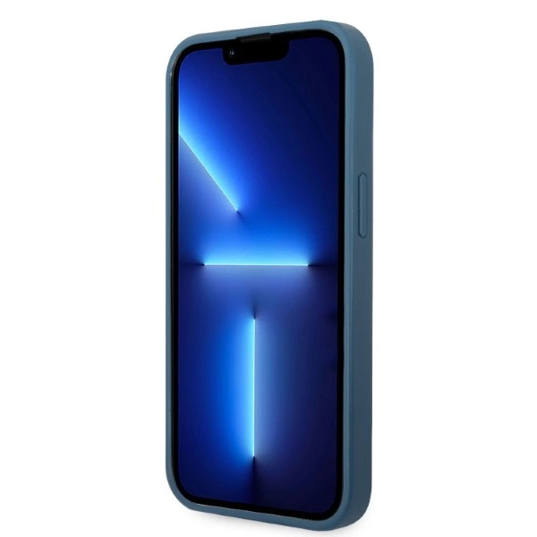 Guess GUHCP13SP4TPB iPhone 13 mini 5.4" blue/blue hardcase 4G Triangle Logo Cardsloteng