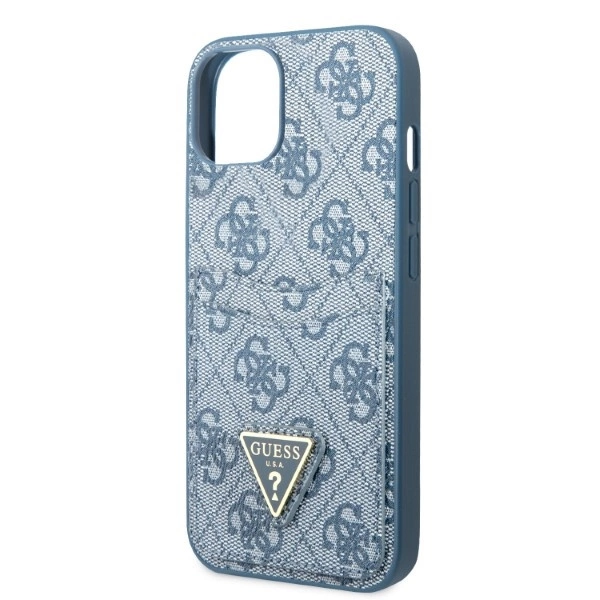 Guess GUHCP13SP4TPB iPhone 13 mini 5.4" blue/blue hardcase 4G Triangle Logo Cardsloteng