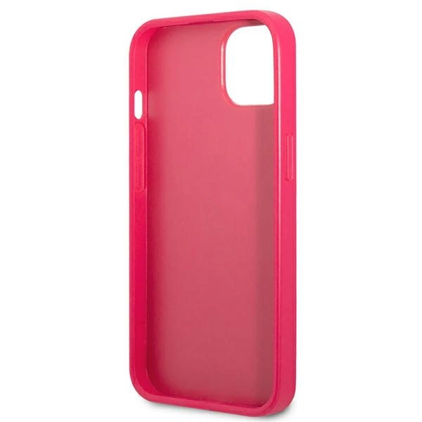 Guess Saffiano 4G Small Metal Logo case for iPhone 13 mini - pinkeng