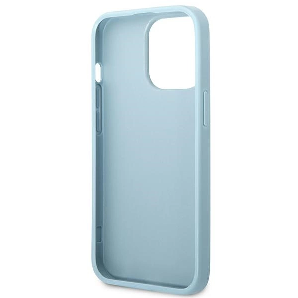 Guess Saffiano 4G Small Metal Logo case for iPhone 13 Pro Max - blueeng