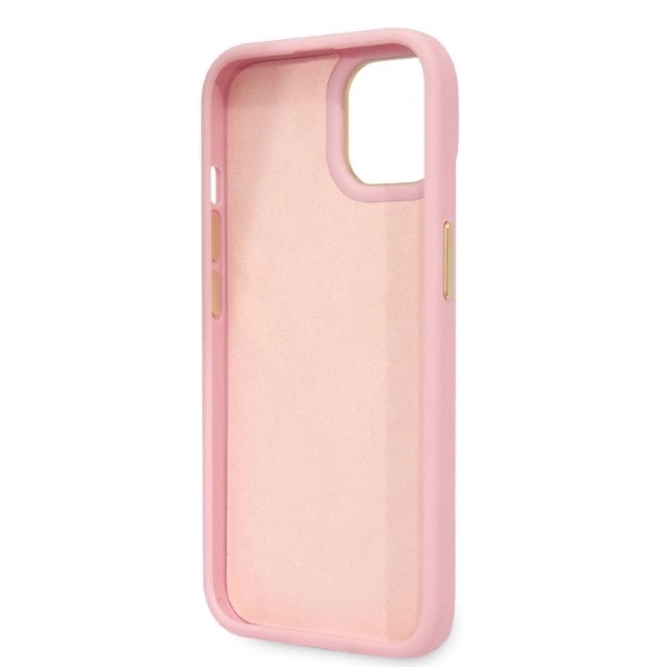 Guess Croco Collection case for iPhone 14 - pinkeng