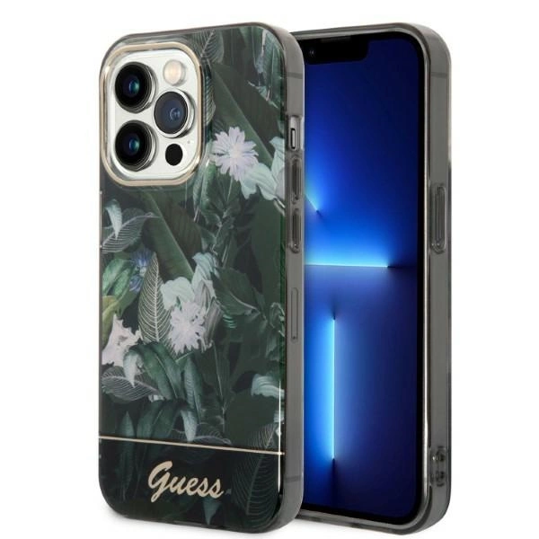 Guess Jungle Collection case for iPhone 14 Pro Max - greeneng