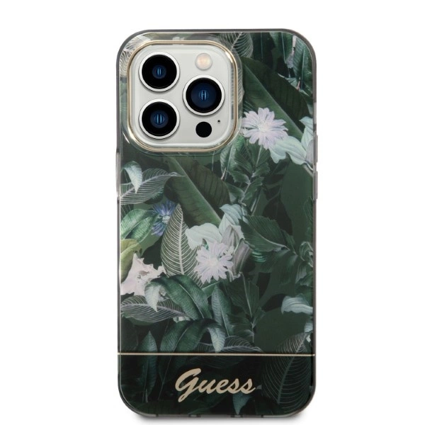 Guess Jungle Collection case for iPhone 14 Pro Max - greeneng