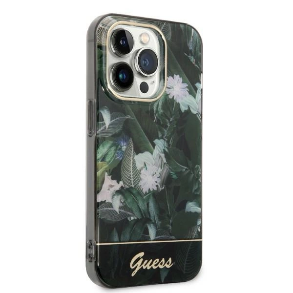 Guess Jungle Collection case for iPhone 14 Pro Max - greeneng