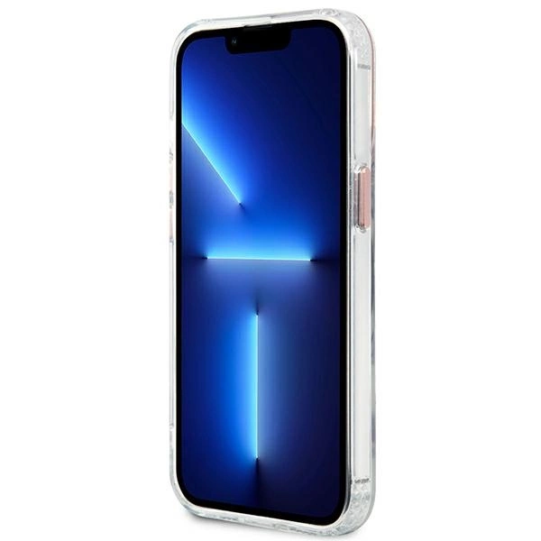 Etui Guess Metal Outline MagSafe na iPhone 13 Pro / iPhone 13 - różowepol