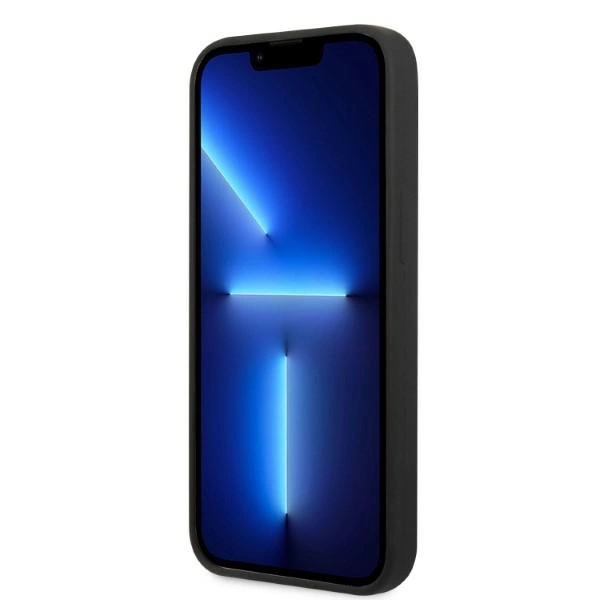 Guess GUHMP13XSPLK iPhone 13 Pro Max 6.7" black/black hard case Silicone Logo Plate MagSafeeng