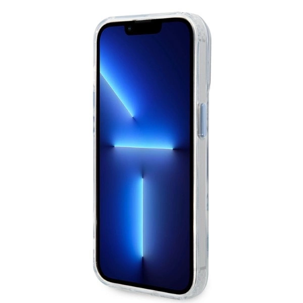 Guess Metal Outline MagSafe case for iPhone 14 Pro - blueeng