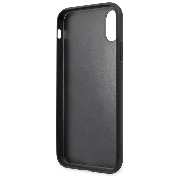 Karl Lagerfeld Saffiano Karl&Choupette Head case for iPhone XS Max - blackeng