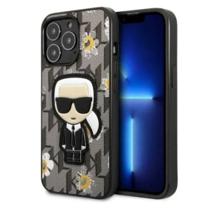 Karl Lagerfeld Flower Ikonik Karl case for iPhone 13 Pro / iPhone 13 - grayeng