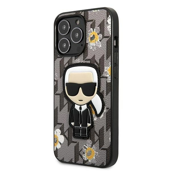 Karl Lagerfeld Flower Ikonik Karl case for iPhone 13 Pro / iPhone 13 - grayeng