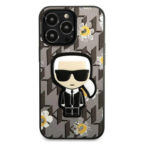 Karl Lagerfeld Flower Ikonik Karl case for iPhone 13 Pro / iPhone 13 - grayeng