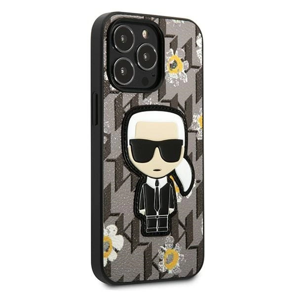 Karl Lagerfeld Flower Ikonik Karl case for iPhone 13 Pro / iPhone 13 - grayeng