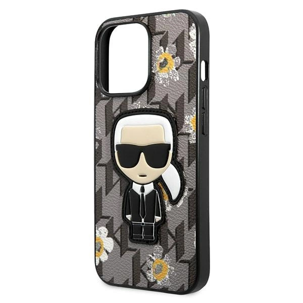 Karl Lagerfeld Flower Ikonik Karl case for iPhone 13 Pro / iPhone 13 - grayeng