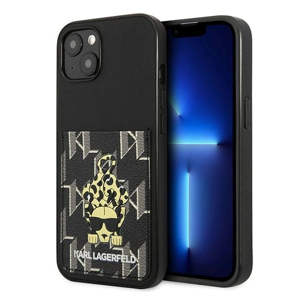 Karl Lagerfeld Karlimals Cardslot case for iPhone 13 - blackeng