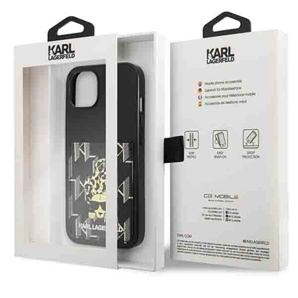 Karl Lagerfeld Karlimals Cardslot case for iPhone 13 - blackeng