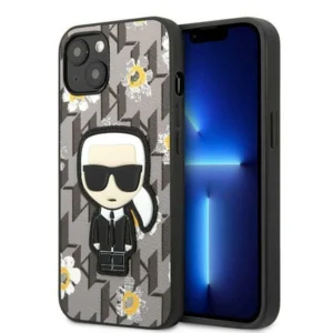 Karl Lagerfeld KLHCP13MPMNFIK1 iPhone 13 6.1" grey/grey Flower Ikonik Karleng