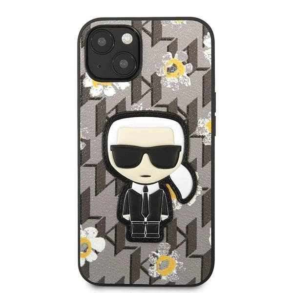 Karl Lagerfeld Flower Ikonik Karl case for iPhone 13 mini - grayeng