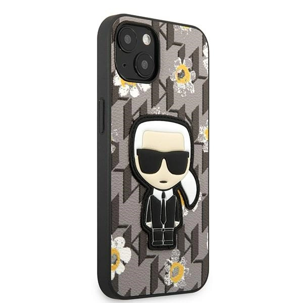 Karl Lagerfeld Flower Ikonik Karl case for iPhone 13 mini - grayeng