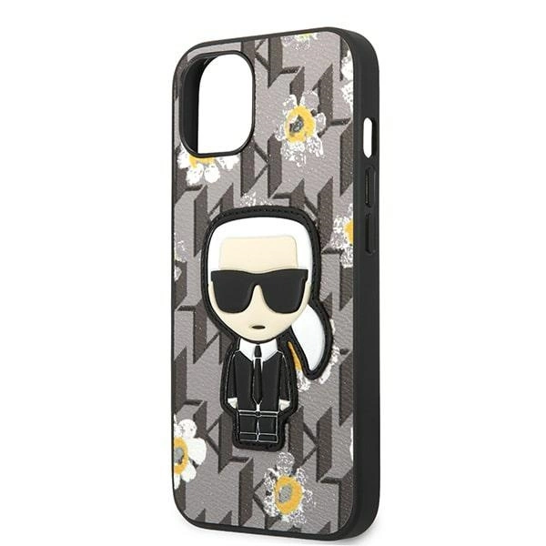 Karl Lagerfeld Flower Ikonik Karl case for iPhone 13 mini - grayeng