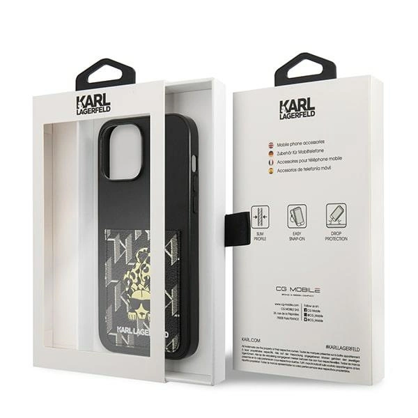 Karl Lagerfeld Karlimals Cardslot case for iPhone 13 Pro Max - blackeng