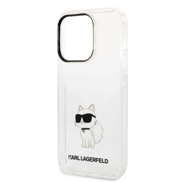 Karl Lagerfeld Ikonik Choupette case for iPhone 14 Pro - transparenteng