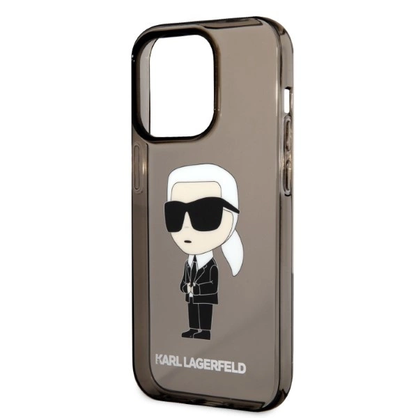 Karl Lagerfeld KLHCP14LHNIKTCK iPhone 14 Pro 6.1" black/black hardcase Ikonik Karl Lagerfeldeng