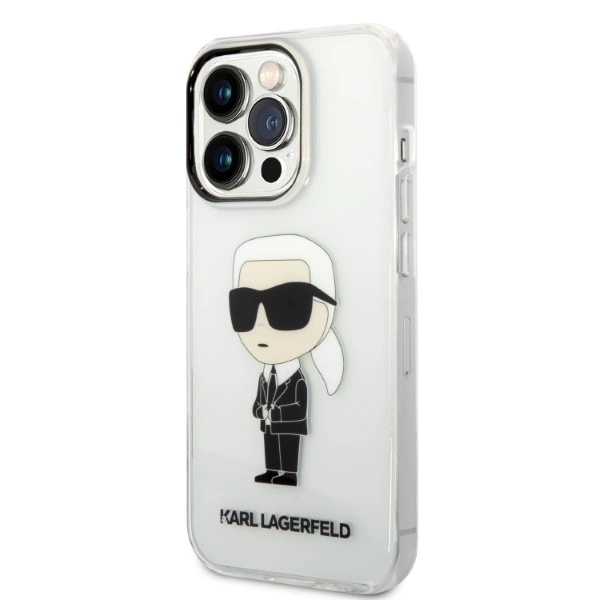 Karl Lagerfeld Ikonik Karl case for iPhone 14 Pro - transparenteng