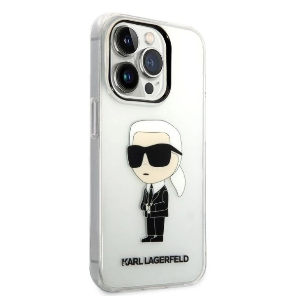 Karl Lagerfeld Ikonik Karl case for iPhone 14 Pro - transparenteng