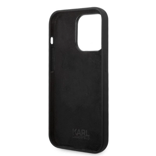Karl Lagerfeld Silicone Ikonik case for iPhone 14 Pro - blackeng