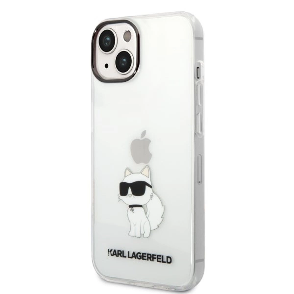Karl Lagerfeld Ikonik Choupette case for iPhone 14 Plus - transparenteng