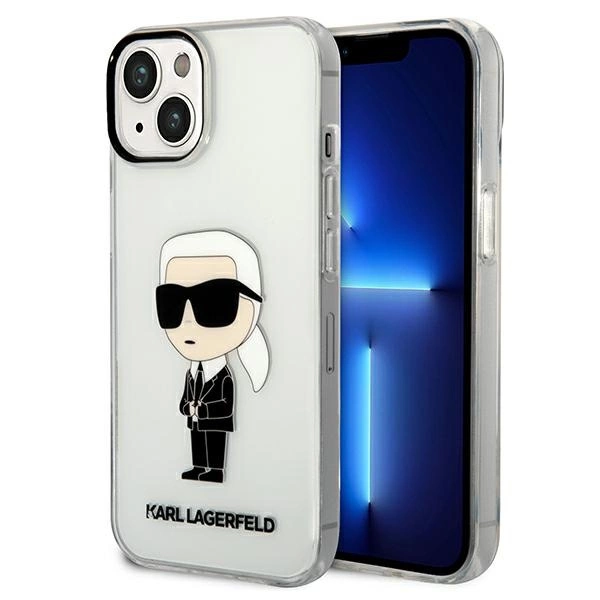 Karl Lagerfeld Ikonik Karl case for iPhone 14 Plus - transparenteng