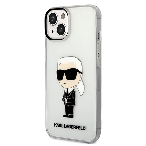 Karl Lagerfeld Ikonik Karl case for iPhone 14 Plus - transparenteng