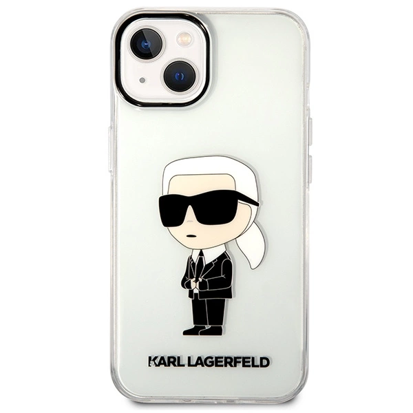 Karl Lagerfeld Ikonik Karl case for iPhone 14 Plus - transparenteng
