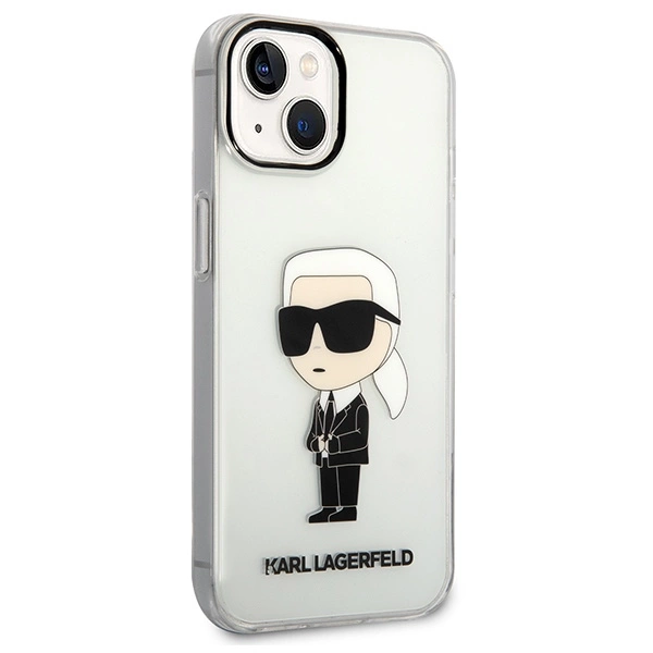 Karl Lagerfeld Ikonik Karl case for iPhone 14 Plus - transparenteng