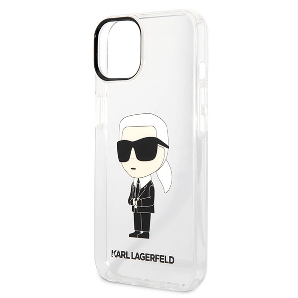 Karl Lagerfeld Ikonik Karl case for iPhone 14 Plus - transparenteng