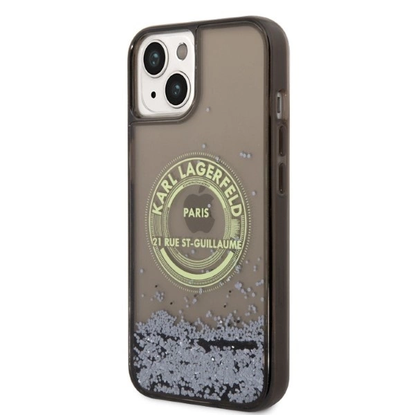Karl Lagerfeld Liquid Glitter RSG case for iPhone 14 Plus - blackeng