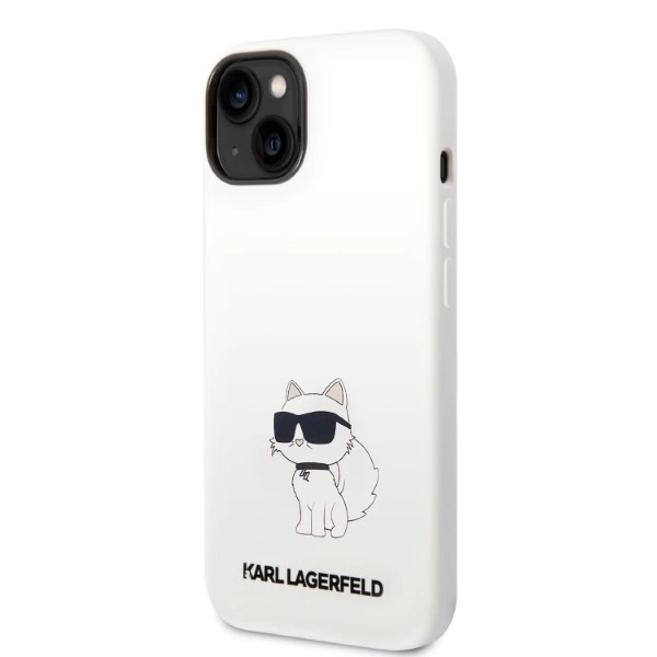 Karl Lagerfeld Silicone Choupette case for iPhone 14 Plus - whiteeng